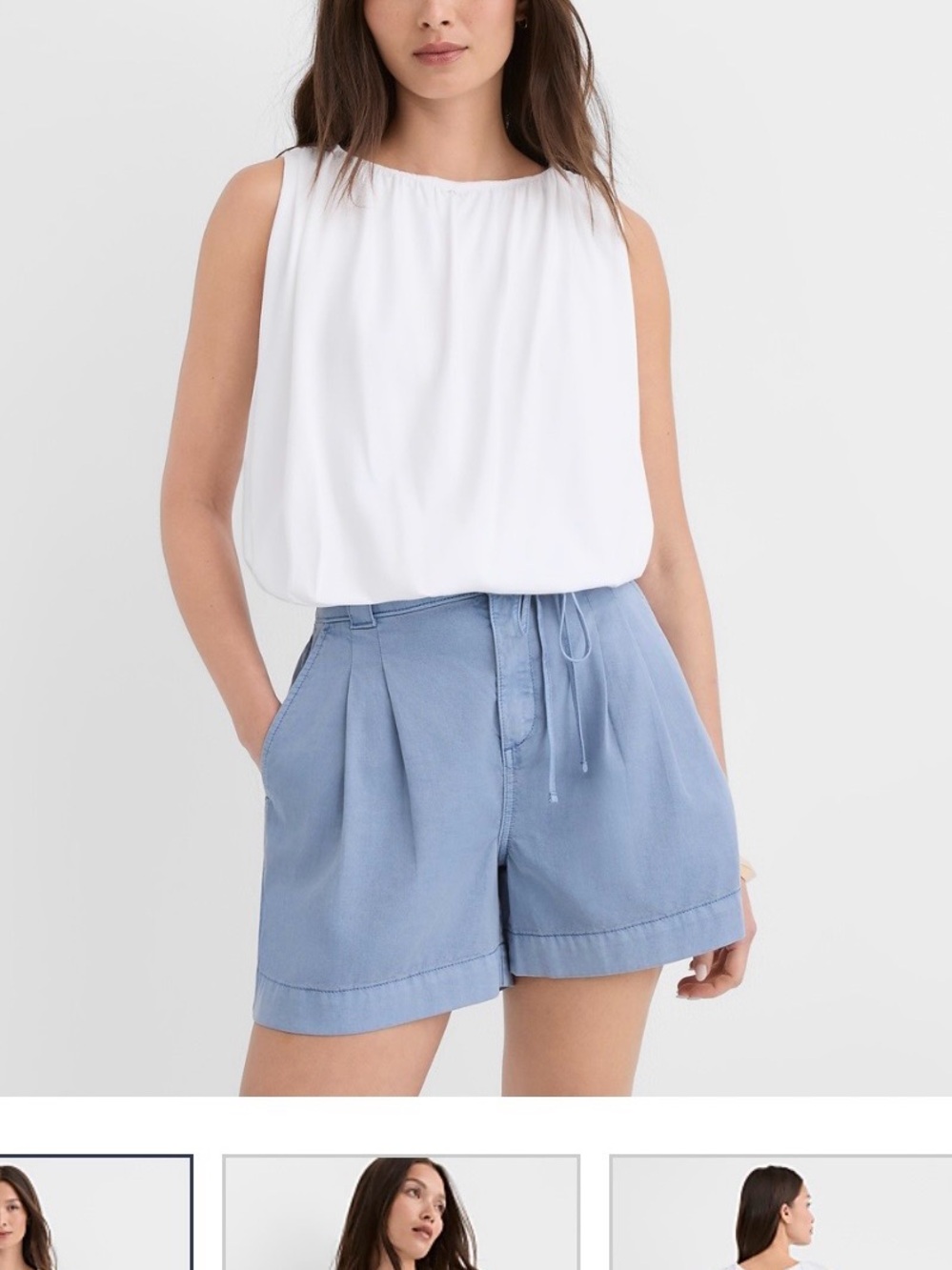 Women's White Bubble Casual Top/Lined